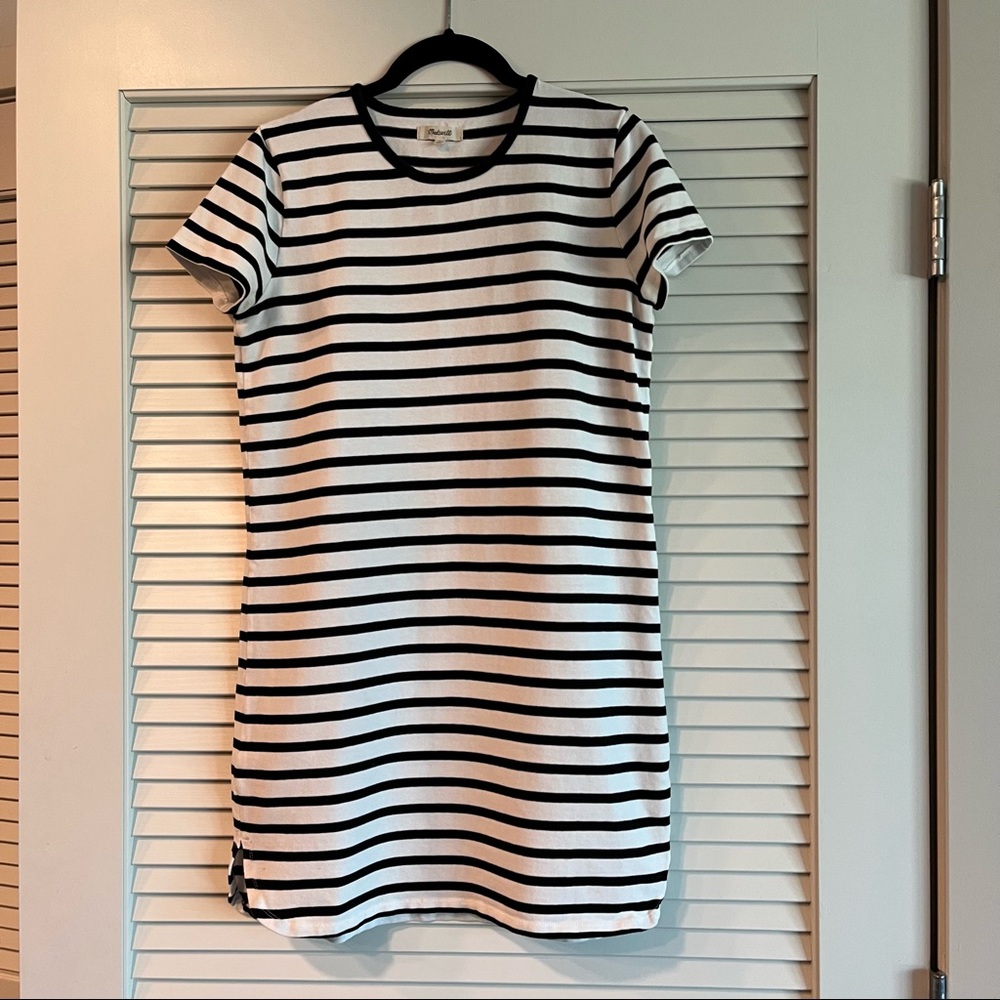 Madewell striped t shirt dress